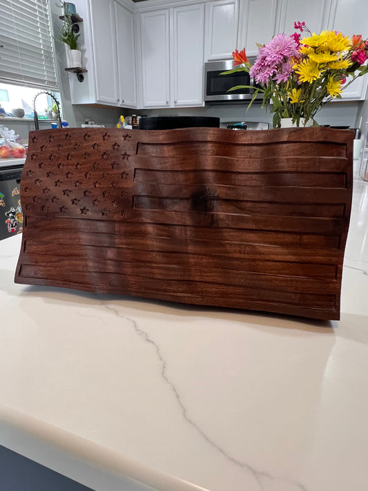 Hardwood Wavy flag