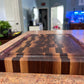 Black Walnut and Purple Heart end grain cutting board