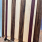 Black Walnut, Purpleheart and Hard Maple side grain cutting board